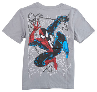 Thumbnail 2: Spiderman Spiderman Big Boys Venom Spiderman T-Shirt 