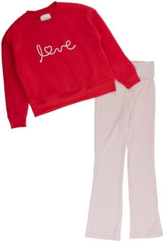 Thumbnail 1: No Comment No Comment Big Girls 2 Pc V-Day Pullover Set 