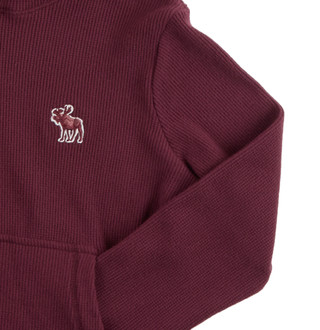 Thumbnail 2: Abercrombie & Fitch Abercrombie Kids Big Boys Long Sleeve Waffle Hoodie Shirt 