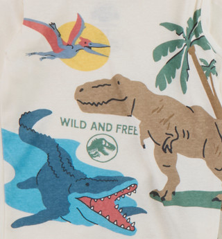 Thumbnail 2: Jurassic Park Jurassic Park Toddlers Boy 4 Pc Dino Pajama Set 