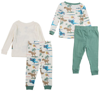 Thumbnail 3: Jurassic Park Jurassic Park Toddlers Boy 4 Pc Dino Pajama Set 