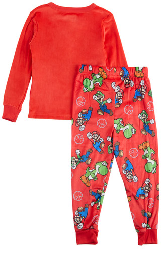 Thumbnail 3: MARIO BROTHERS Mario Brothers Boy 2 Pc Long Sleeve Pajama Set 