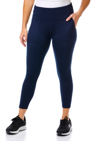 Thumbnail 1: Jockey Jockey Womens Active Pintuck Pocket Crop Leggings 