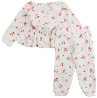 Thumbnail 2: Little Me Little Me Toddler Girls 2 Pc Floral Hoodie Pants Set 