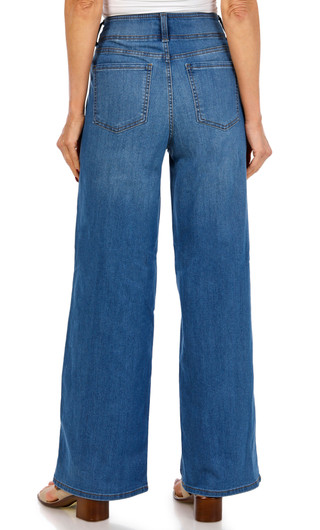Thumbnail 3: Gloria Vanderbilt Gloria Vanderbilt Womens Tummy Sculpting Wide Leg Jeans 