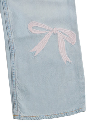 Thumbnail 3: Abercrombie & Fitch Abercrombie & Fitch Big Girls Embroidered Bow Jeans 