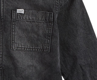 Thumbnail 2: Abercrombie & Fitch Abercrombie & Fitch Big Boys Hooded Denim Jacket 