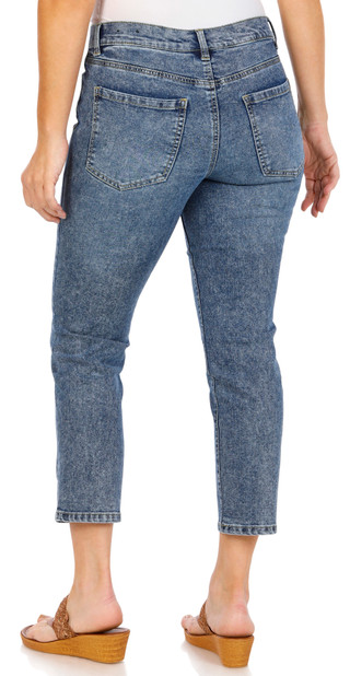 Thumbnail 2: D. Jeans D. Jeans Petite Mid Rise Slim Straight Leg Jeans 
