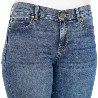 Thumbnail 3: D. Jeans D. Jeans Petite Mid Rise Slim Straight Leg Jeans 