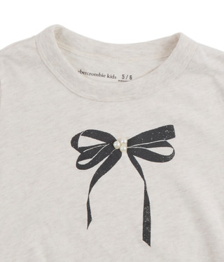 Thumbnail 3: Abercrombie & Fitch Abercrombie & Fitch Big Girls Pearl Bow Ruched Tee 