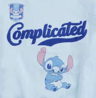 Thumbnail 3: Disney Disney Big Girls Complicated Stitch Crew Neck Sweater 