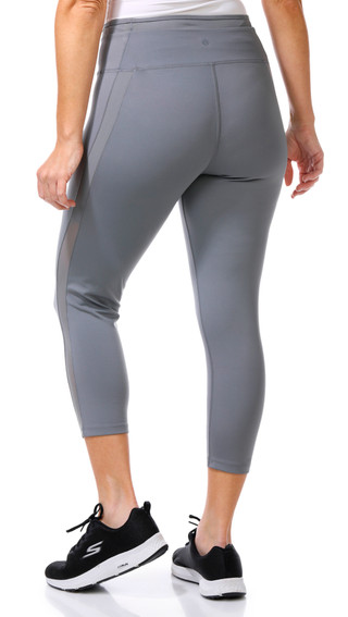 Thumbnail 2: APANA Apana Womens Active Groove Mesh Capri Leggings 
