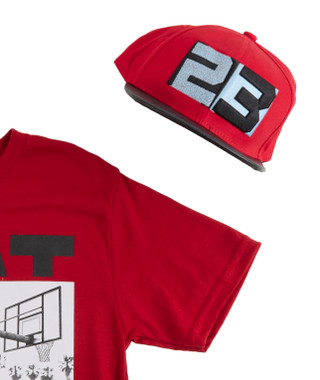 Thumbnail 3: BAILEYS OG Hustle Big Boy 2 Pc 23 GOAT Graphic Short Sleeve Tee 