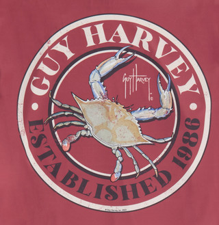 Thumbnail 2: Guy Harvey Guy Harvey Men's Long Sleeve Crabfest Performance Shirt 
