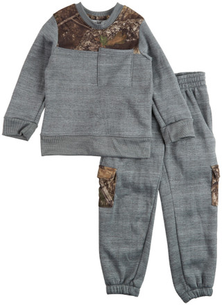 Thumbnail 1: No Comment No Comment Big Girls 2 Pc Fleece Boat Neck & Sweatpants Set 