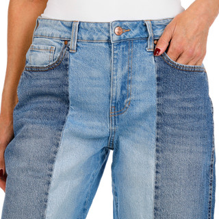 Thumbnail 2: RACHEL ROY Rachel Roy Womens High Rise Barrel Leg Fray Hem Jeans 