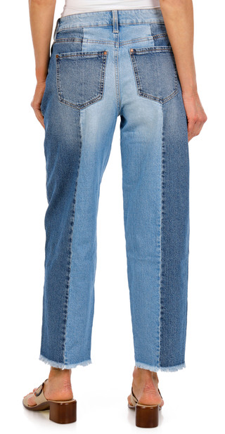 Thumbnail 3: RACHEL ROY Rachel Roy Womens High Rise Barrel Leg Fray Hem Jeans 