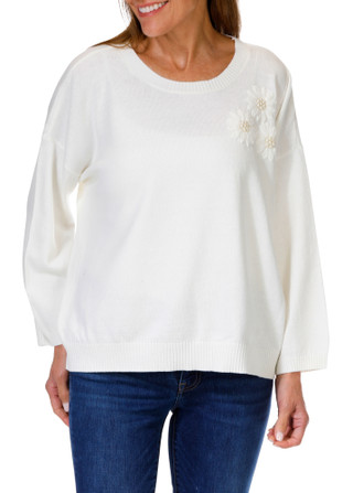 Thumbnail 1: Cece Women's Pearl Flower Top 