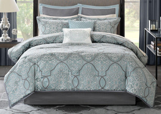 Thumbnail 4: Madison Park Madison Park Lavine 12-pc. Comforter Set 