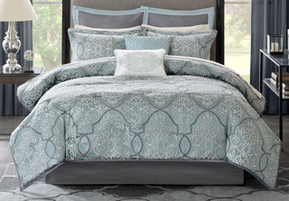 Thumbnail 5: Madison Park Madison Park Lavine 12-pc. Comforter Set 