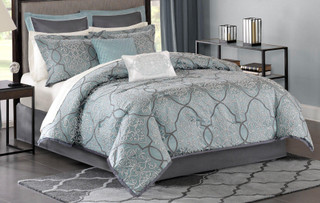 Thumbnail 1: Madison Park Madison Park Lavine 12-pc. Comforter Set 