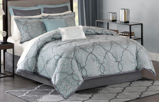 Thumbnail 2: Madison Park Madison Park Lavine 12-pc. Comforter Set 