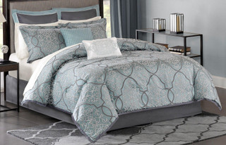 Thumbnail 3: Madison Park Madison Park Lavine 12-pc. Comforter Set 