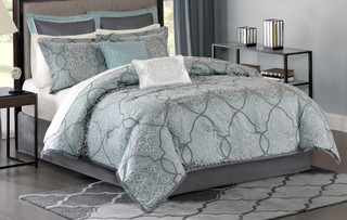 Thumbnail 1: Madison Park Madison Park Lavine 12-pc. Comforter Set 