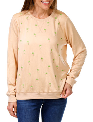 Thumbnail 1: Remi Jones Women's Palm Tree Print Top 