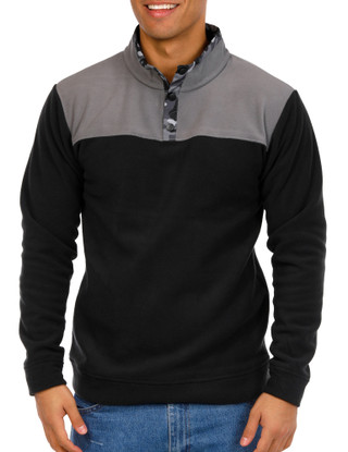Thumbnail 1: Habit Men's Fleece Camo Pull-Over 