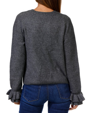 Thumbnail 2: Cece Women's Cozy Ruffle Sleeve Pullover Sweater 