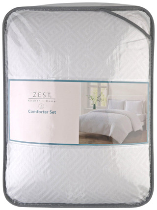 Thumbnail 4: Zest Kitchen + Home ZEST Kitchen + Home Jaden Medallion Comforter Set 