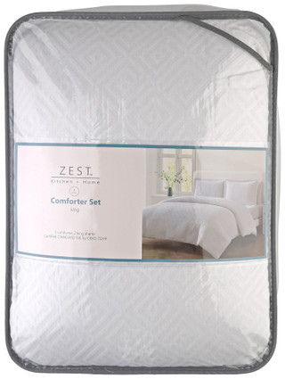 Thumbnail 5: Zest Kitchen + Home ZEST Kitchen + Home Jaden Medallion Comforter Set 