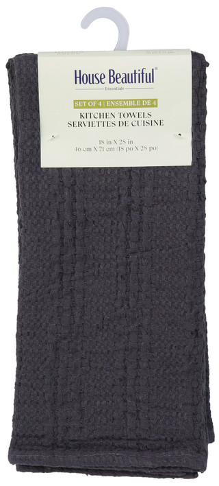 Thumbnail 1: House Beautiful Essentials 4 Pk Kitchen Towel Set 