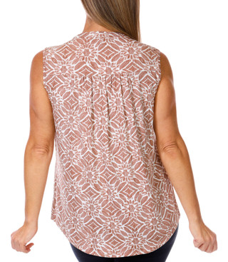 Thumbnail 3: Cocomo Cocomo Womens Sleeveless Pleated Print Top 