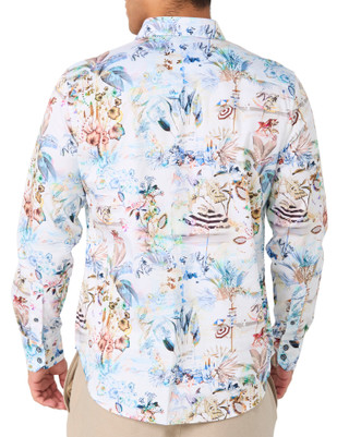 Thumbnail 3: ROBERT GRAHAM Robert Graham Mens Long Sleeve Floral Button Down Shirt 