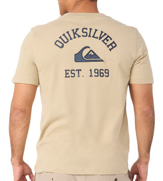 Thumbnail 2: Quiksilver Quiksilver Mens Suede Short Sleeve Graphic Knit Tee 