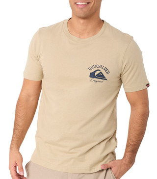 Thumbnail 1: Quiksilver Quiksilver Mens Suede Short Sleeve Graphic Knit Tee 