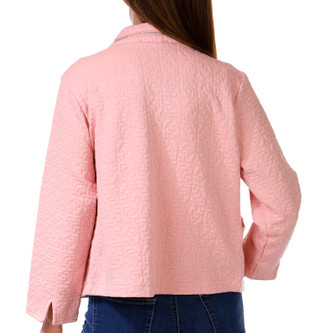 Thumbnail 3: Onque Casual Onque Petite Long Sleeve Solid Open Textured Jacket 
