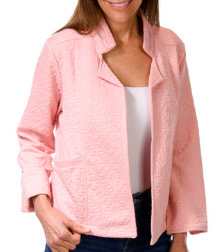 Thumbnail 1: Onque Casual Onque Petite Long Sleeve Solid Open Textured Jacket 