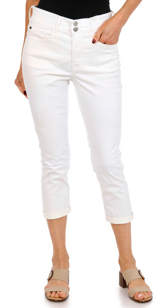Thumbnail 1: Curve Appeal Curve Appeal Womens Double Button Solid Capris 