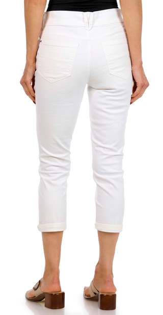 Thumbnail 3: Curve Appeal Curve Appeal Womens Double Button Solid Capris 