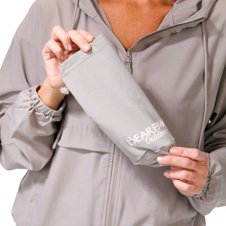 Thumbnail 2: BEARPAW Bearpaw Womens Outdoor Ripstop Hooded Zip Up Jacket 