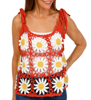Thumbnail 1: BY TOGETHER By Together Juniors Daisy Crochet Tank 