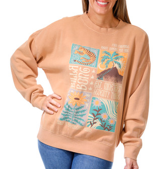 Thumbnail 1: BILLABONG Billabong Juniors Long Sleeve Stylized Tiles Sweatshirt 
