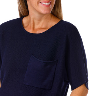 Thumbnail 2: Cyrus Cyrus Womens Short Sleeve Waffle Knit Sweater 