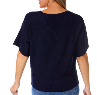 Thumbnail 3: Cyrus Cyrus Womens Short Sleeve Waffle Knit Sweater 