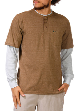 Thumbnail 1: Stanley Workwear Men's Long Sleeve Thermal Henley Shirt 