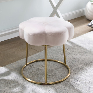 Thumbnail 3: Linon Linon Elena Vanity Stool - 18x18x18 