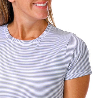 Thumbnail 3: 90 DEGREE BY REFLEX 90 Degree Womens Short Sleeve Caddy Stripe Top 